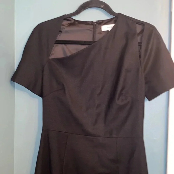 Reiss black wool blend short sleeve dress - size 6 - great condtion - cut outs - Picture 2 of 10
